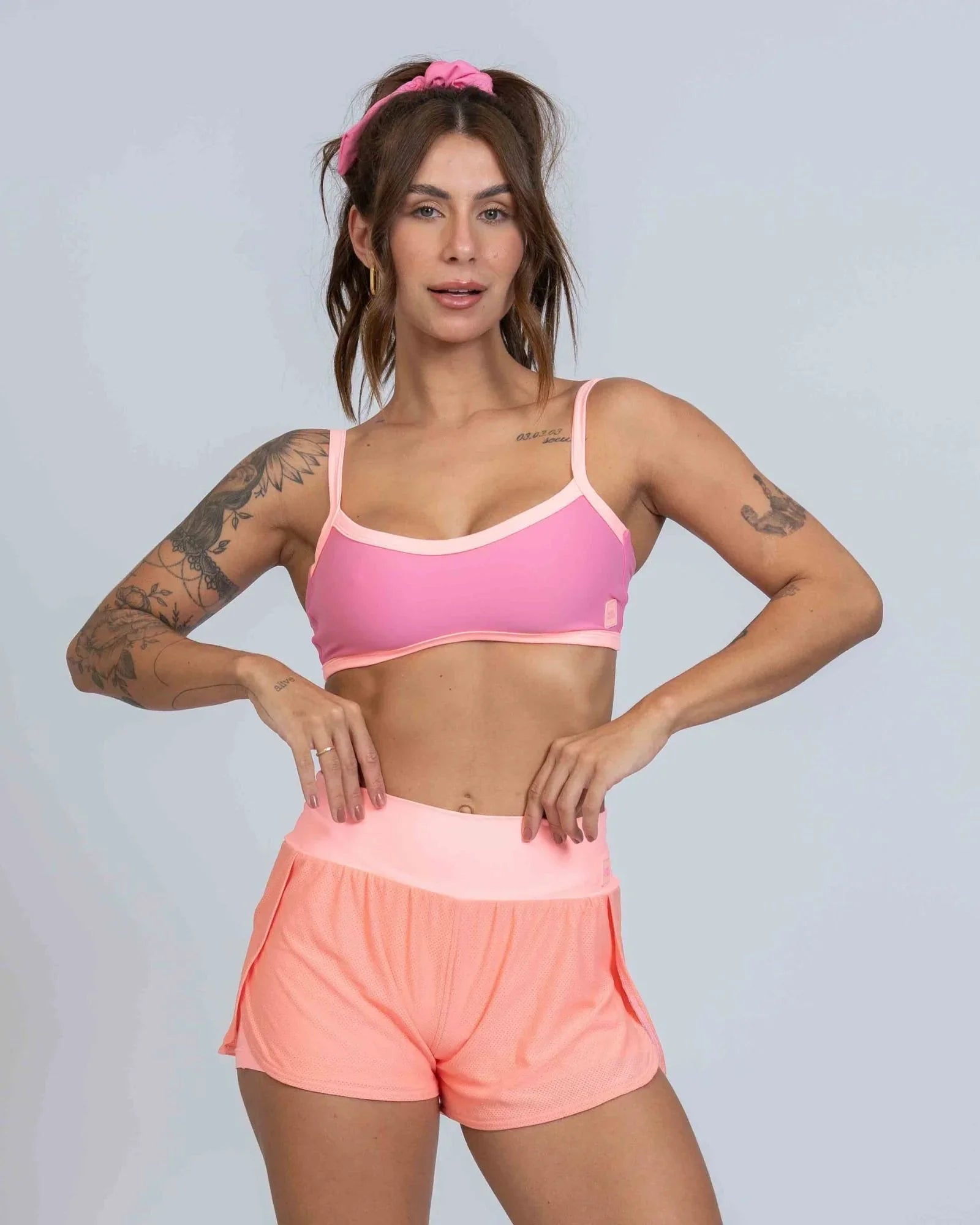 Short Fitness Dual Fit Coral