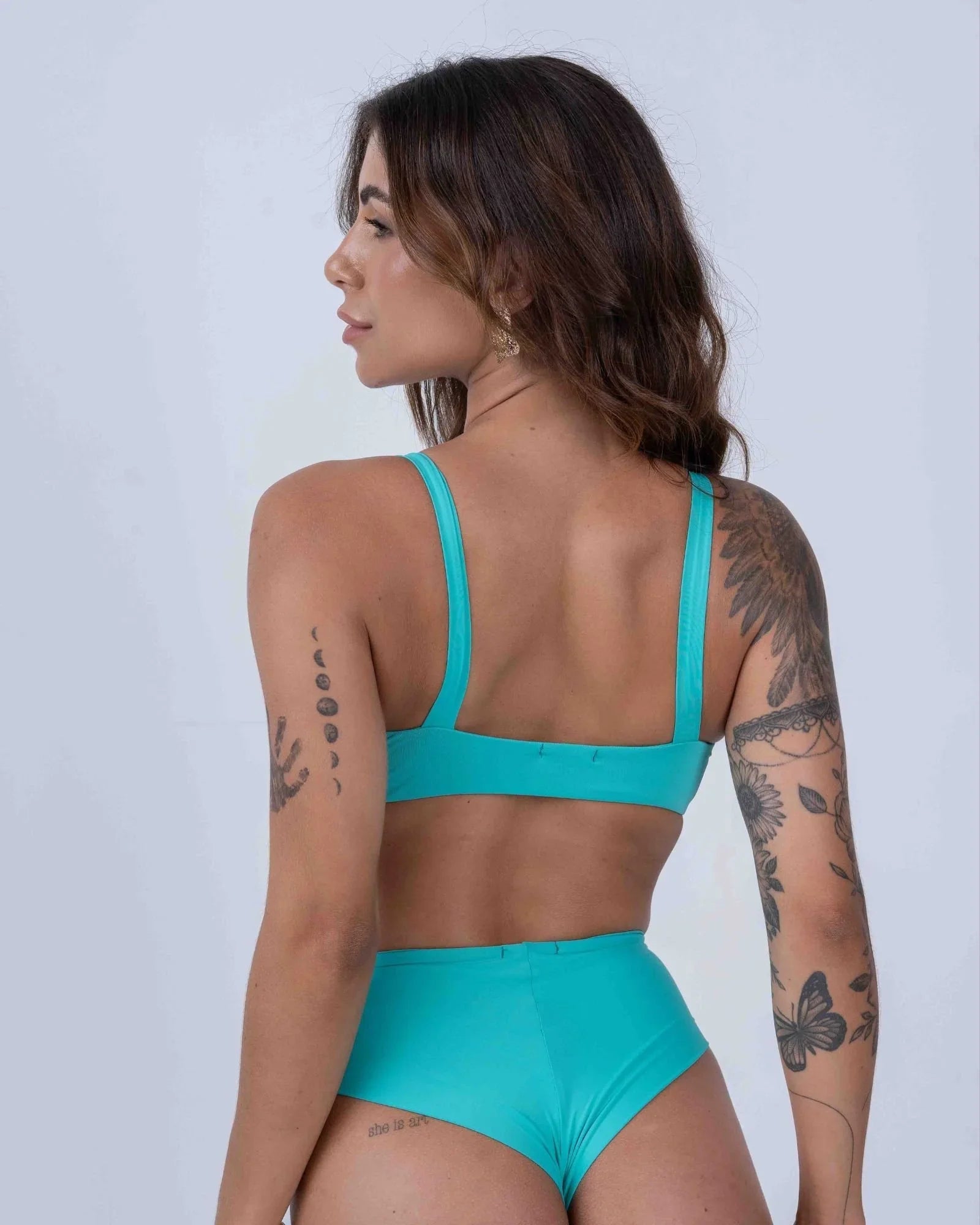 Top de Lacinho Verde Piscina