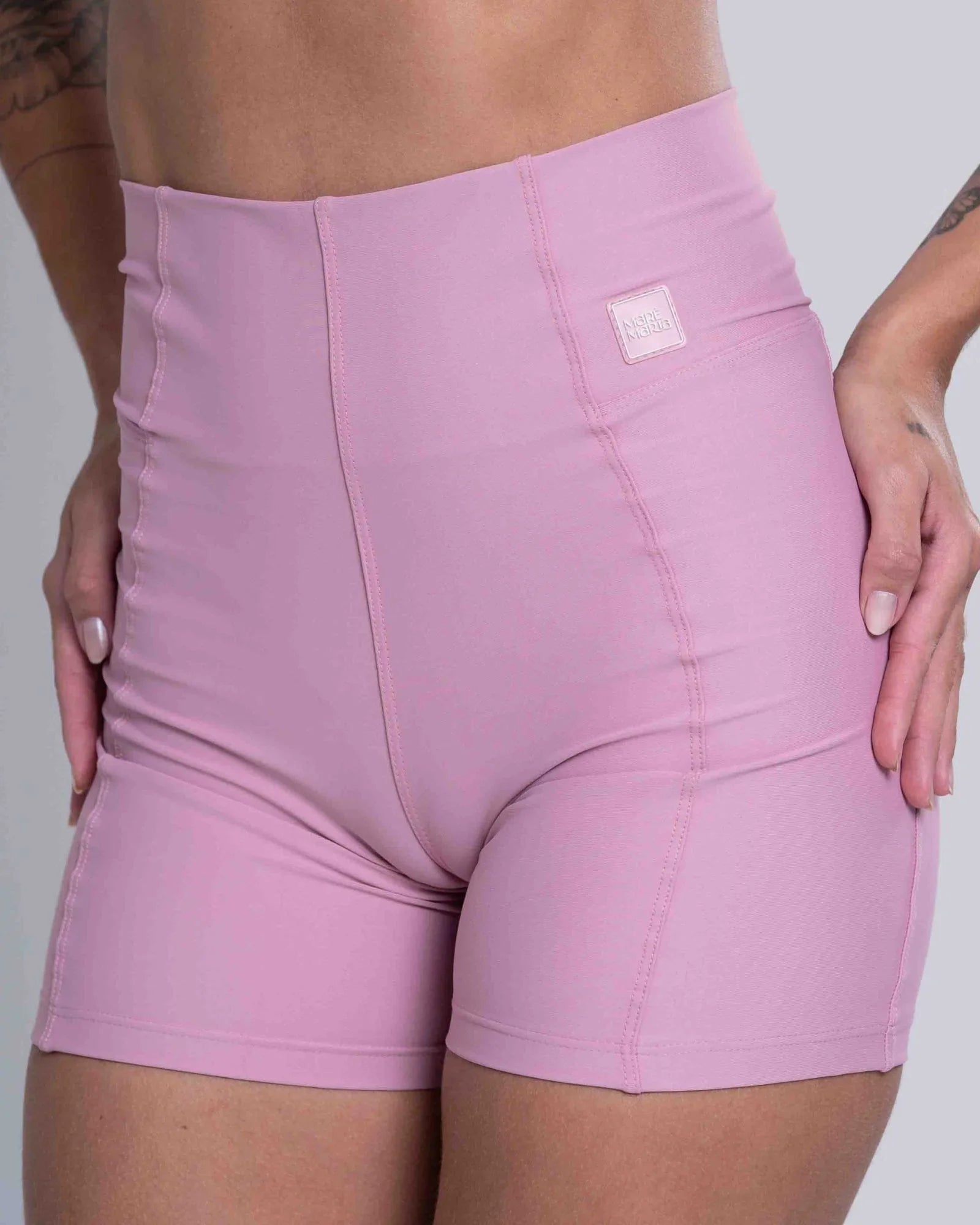 Short Fitness Classic Rosa Glam compressão