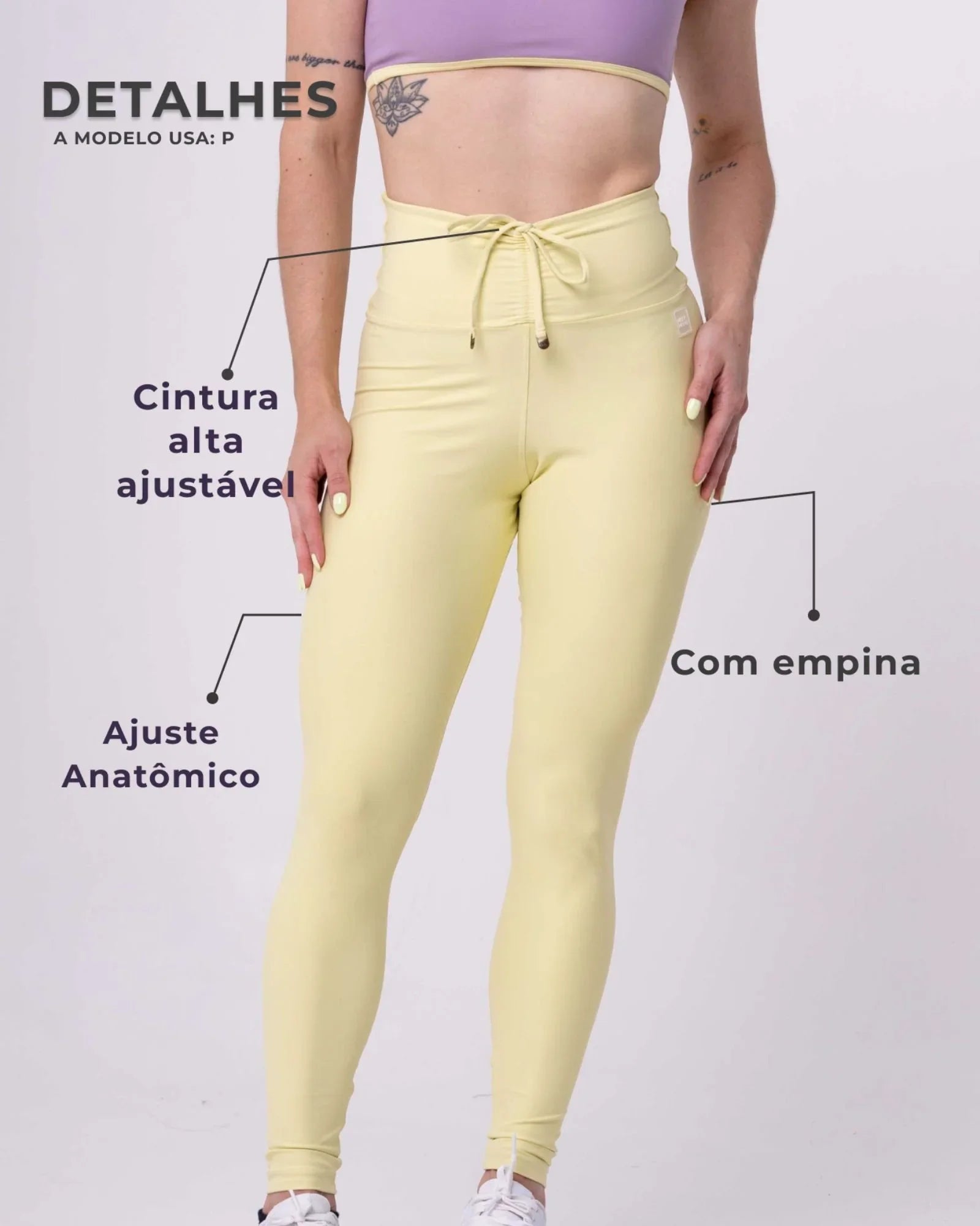 Calça Legging Slim Chá Verde