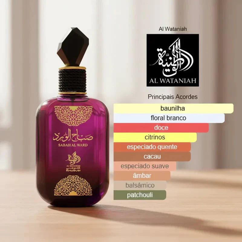 Kit 3 Perfumes Árabes 100ml | Femininos| Originais| Sabah, Fakhar Rose ,Royal Amber