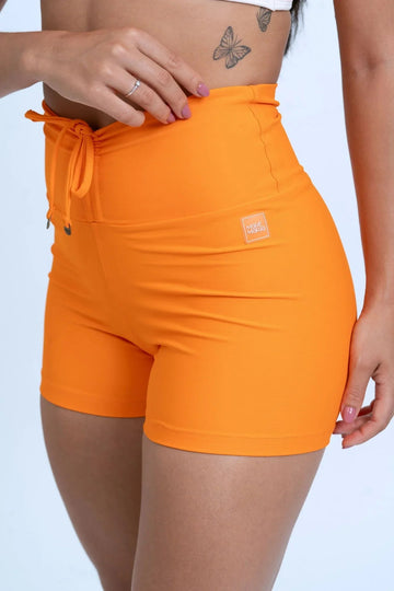 Short Fitness Slim Tangerina compressão sem empina bumbum