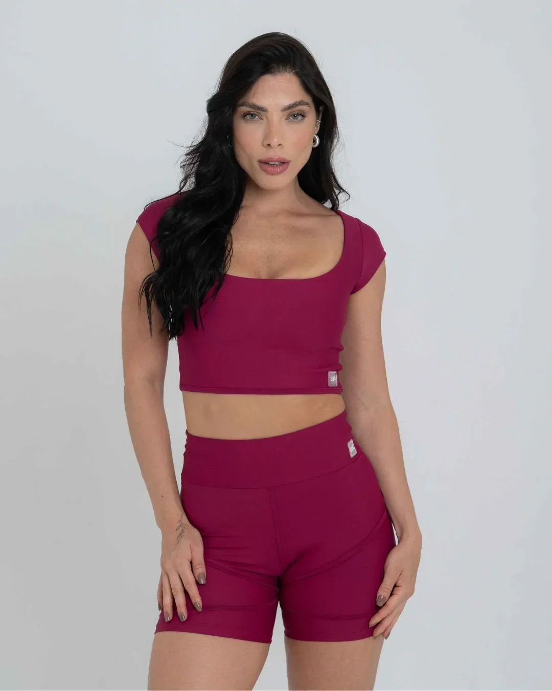 Top Fitness Ana manguinha Rouge