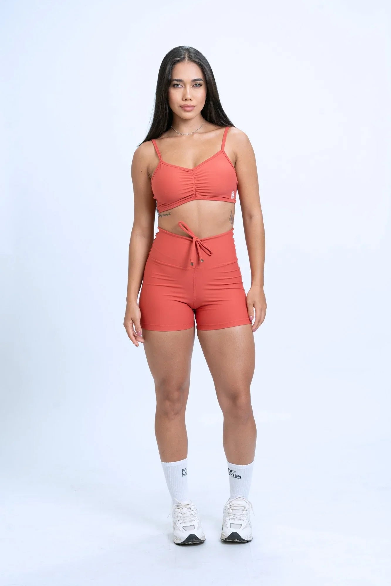 Short Fitness Slim Páprica compressão sem empina bumbum