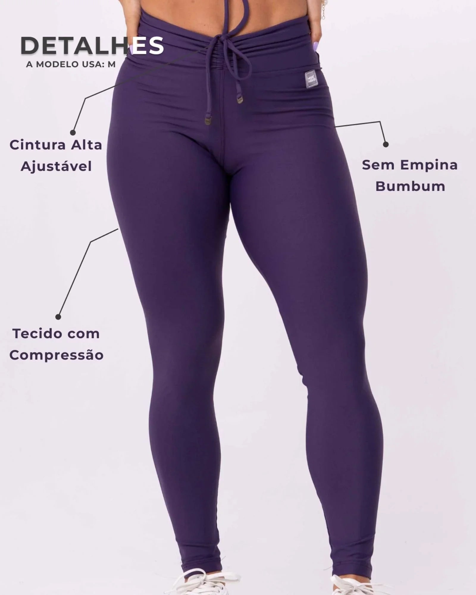 Calça Legging Slim Violeta