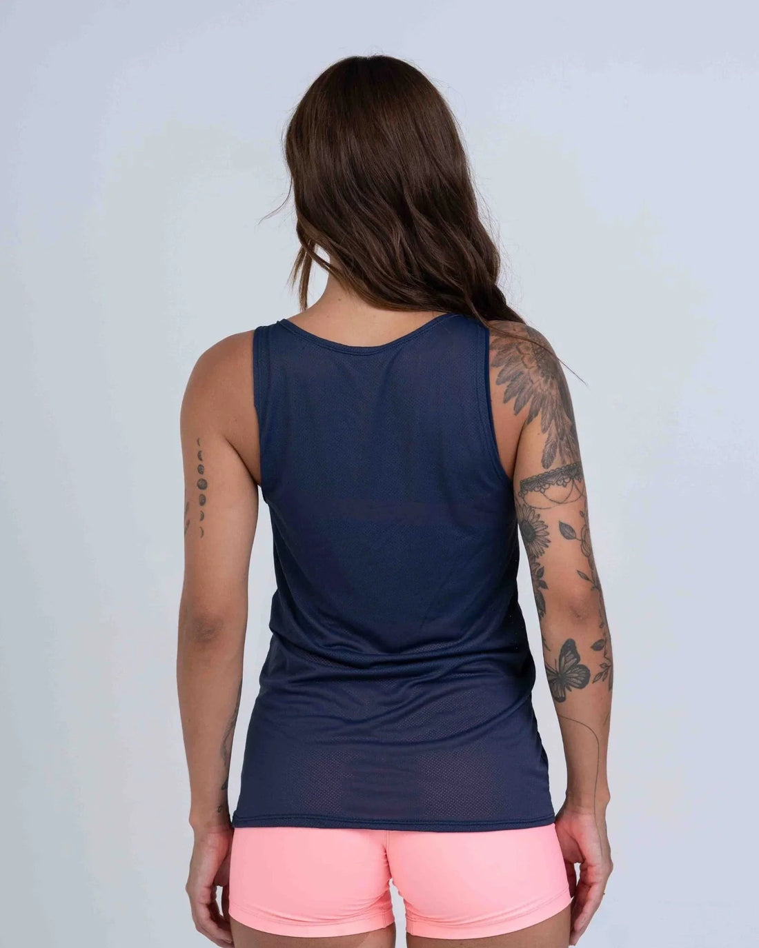 Regata Fitness Ella Azul Marinho com Coral