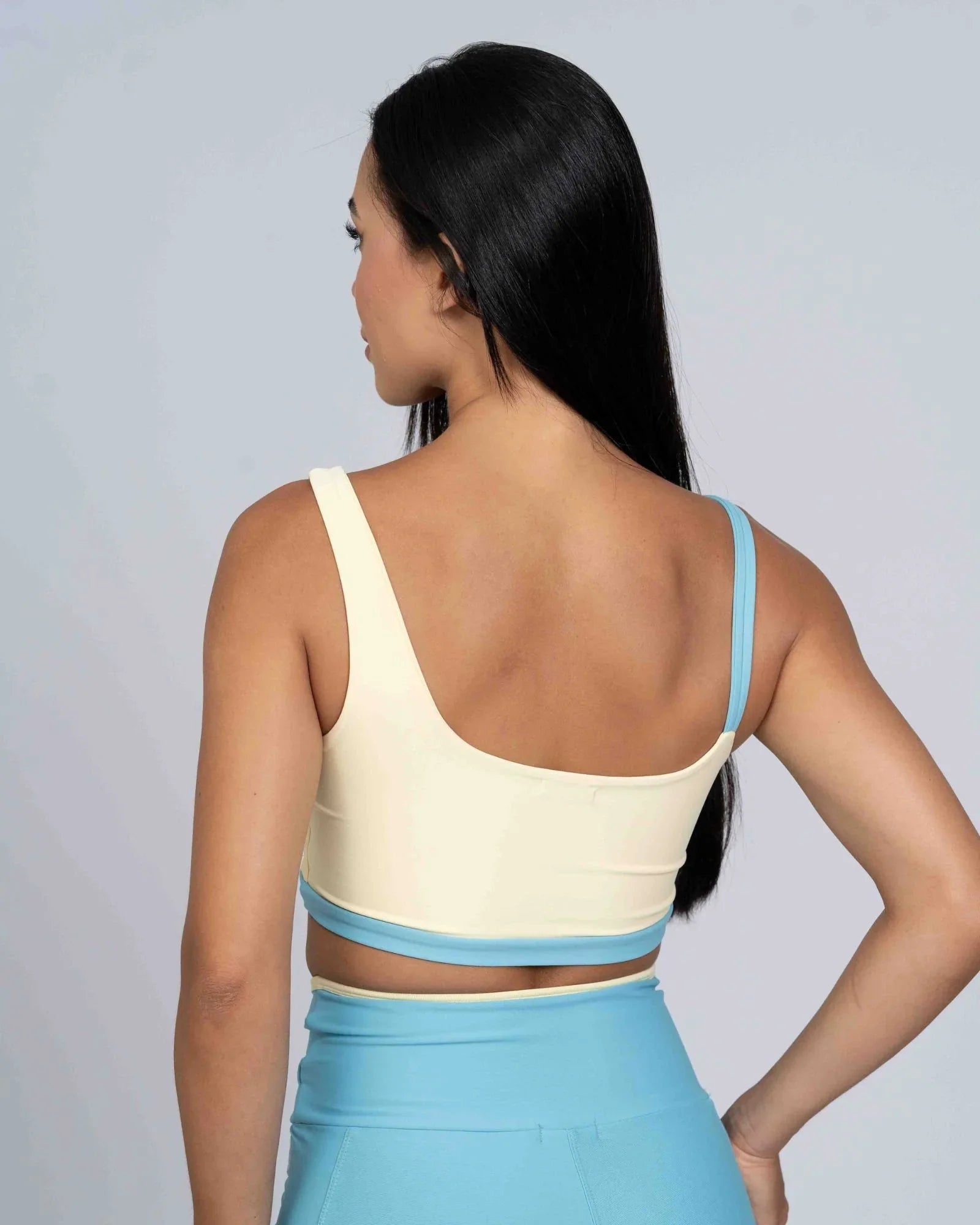 Top Life Duo Amarelo Brisa com Azul céu