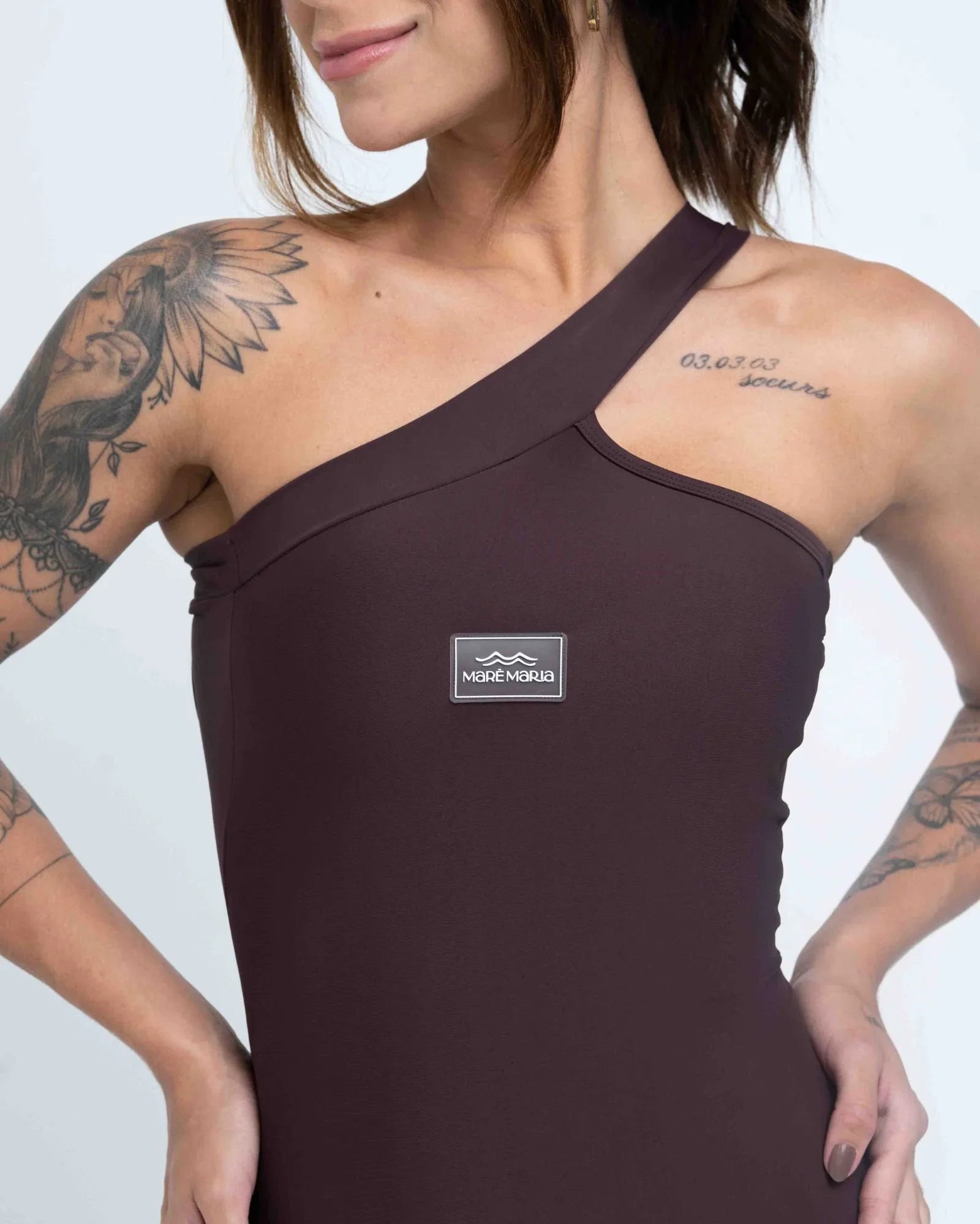 Macacão Fitness Vivi Marrom Ébano