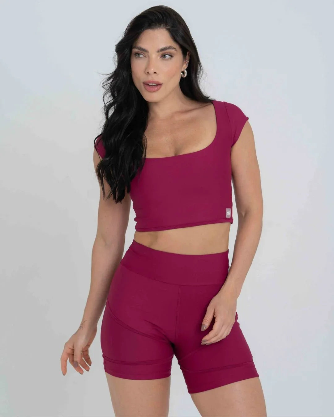Top Fitness Ana manguinha Rouge