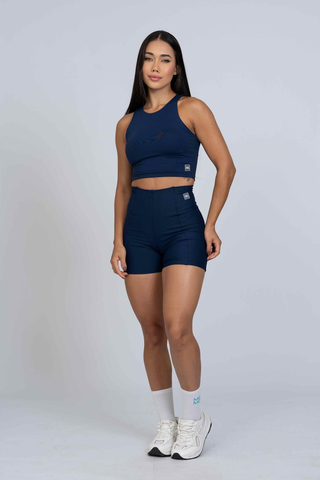 Cropped casual Charlote Azul Marinho