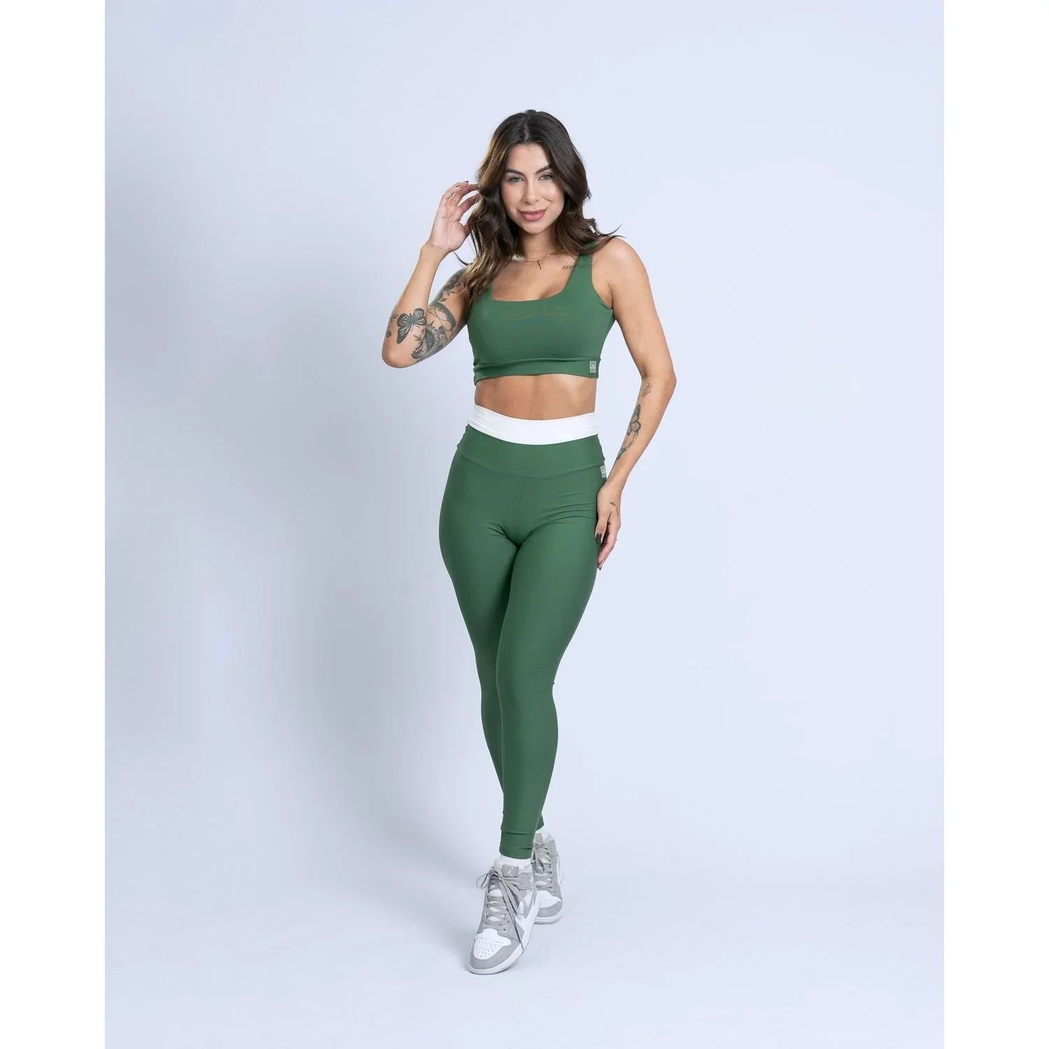 Top Fitness Open Verde Militar