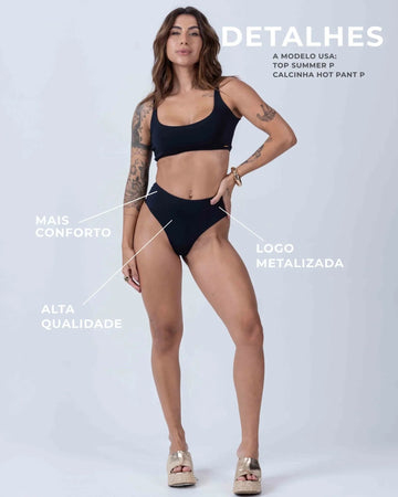 Calcinha Hot Pant Preto