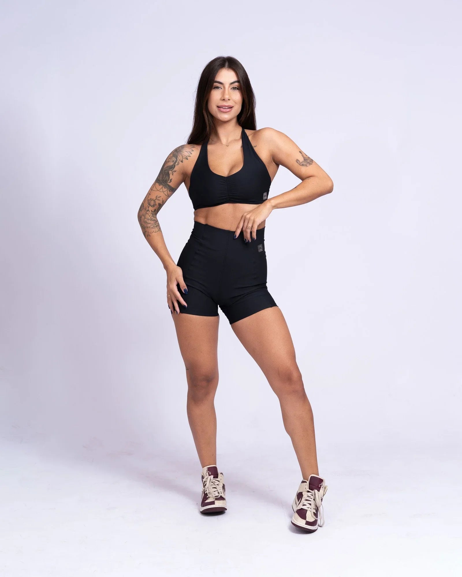 Top Fitness Nala Preto Frente Unica