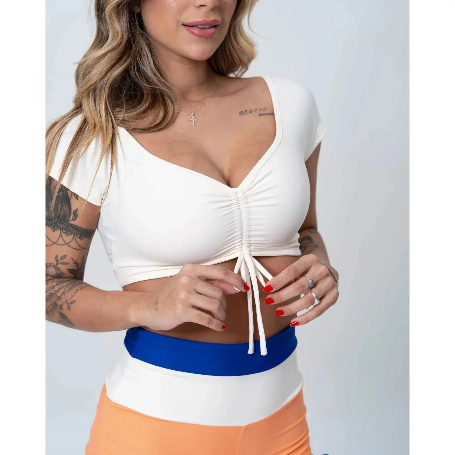 Top Fitness Carol Off White