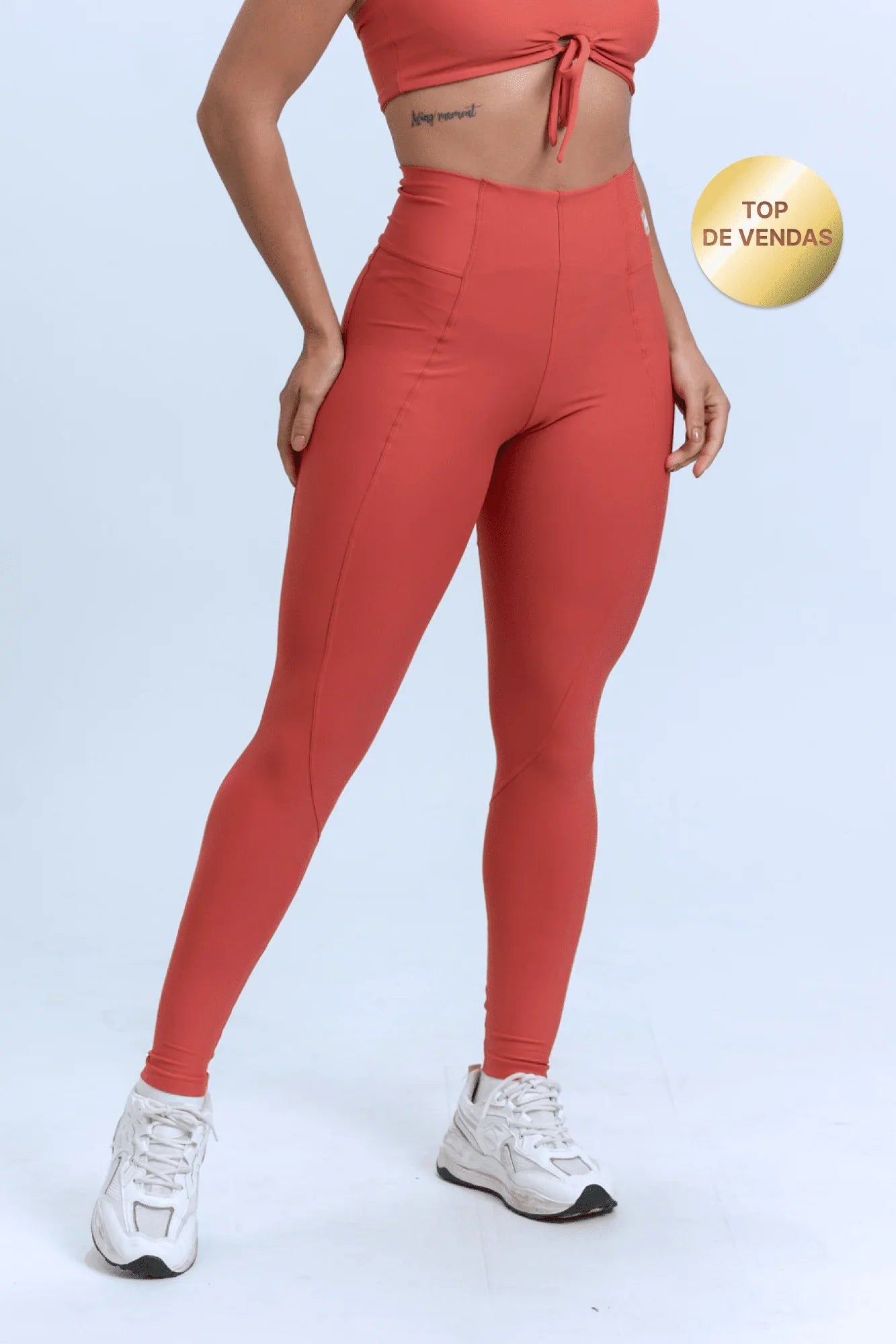 Calça Legging fitness Classic Páprica compressão