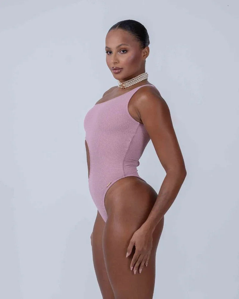 Maiô Assimétrico Rosa Glam