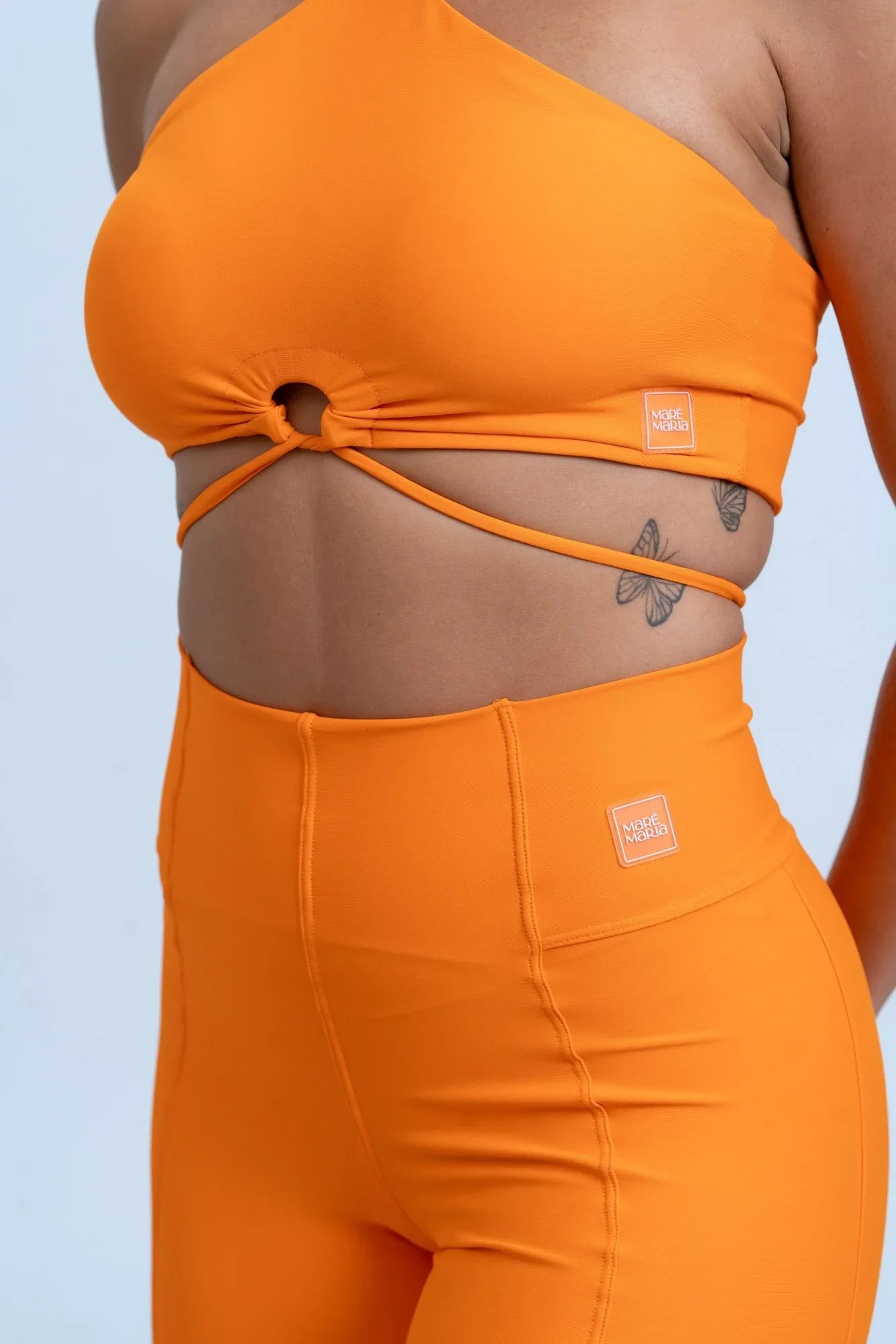 Calça Legging fitness Classic Tangerina compressão