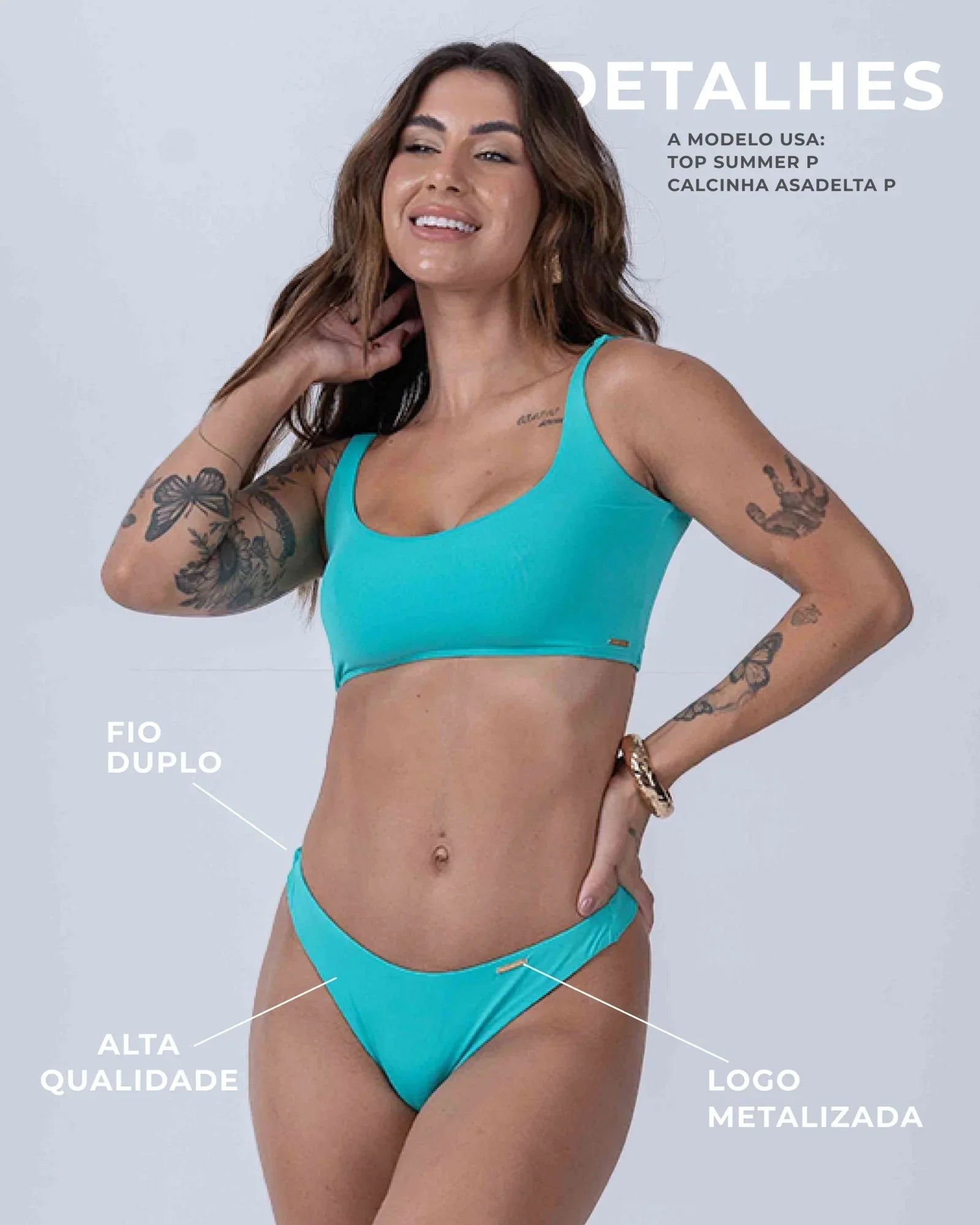 Calcinha Asa Delta Verde Piscina