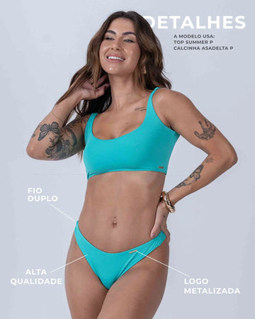 Calcinha Asa Delta Verde Piscina