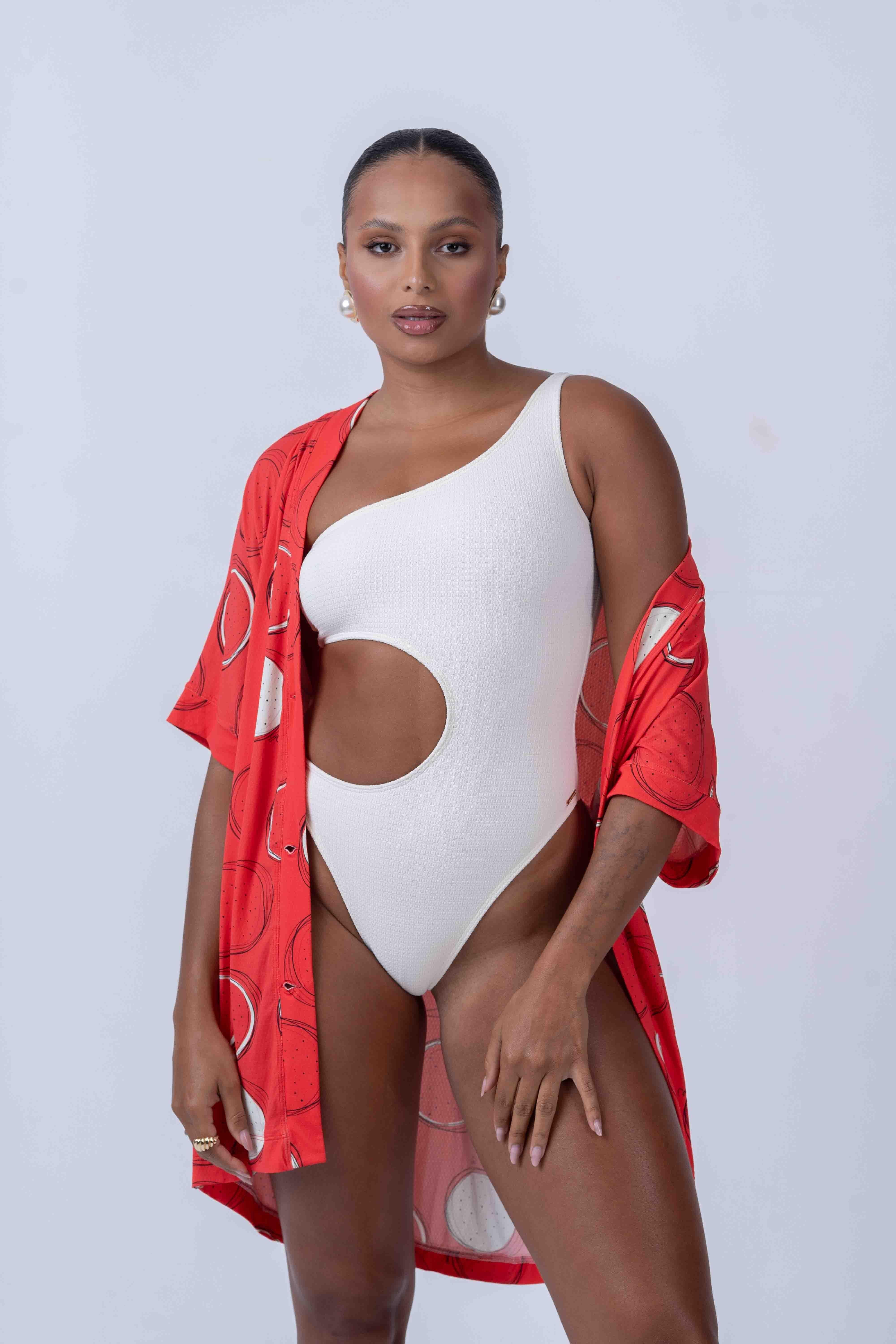 Kimono beach estampa Pitaya