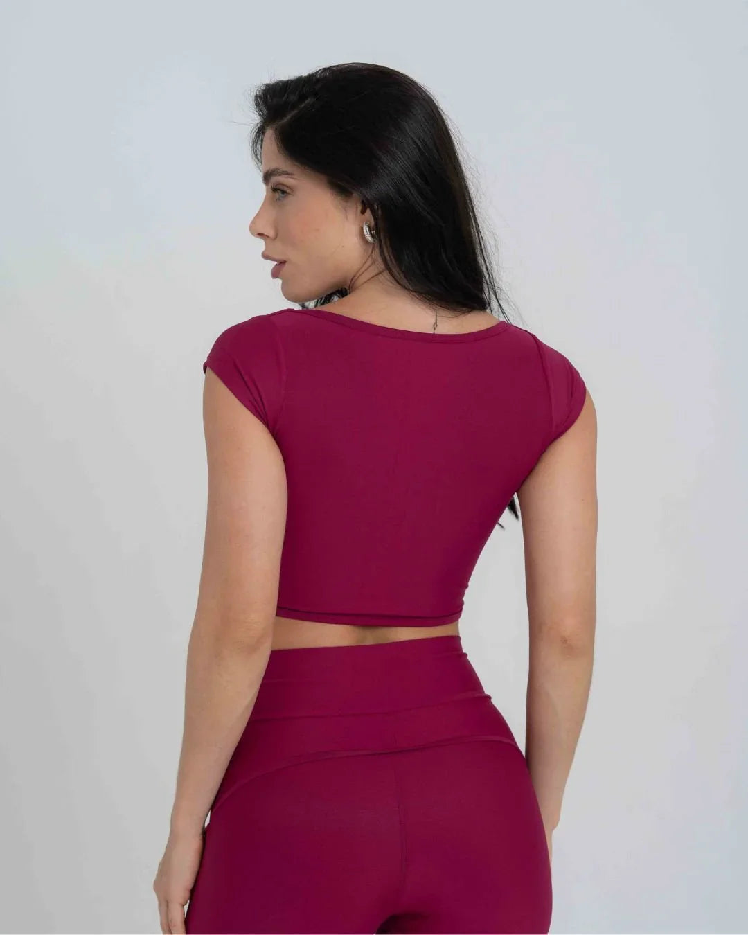 Top Fitness Ana manguinha Rouge