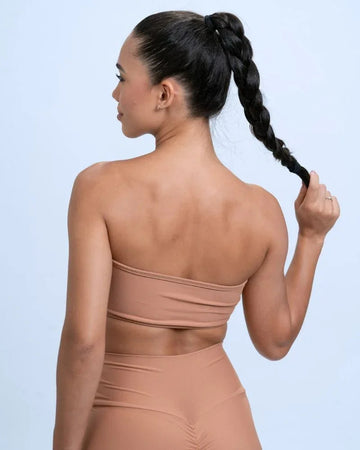 Top Faixa Tomara que caia Allure Mocha Mousse