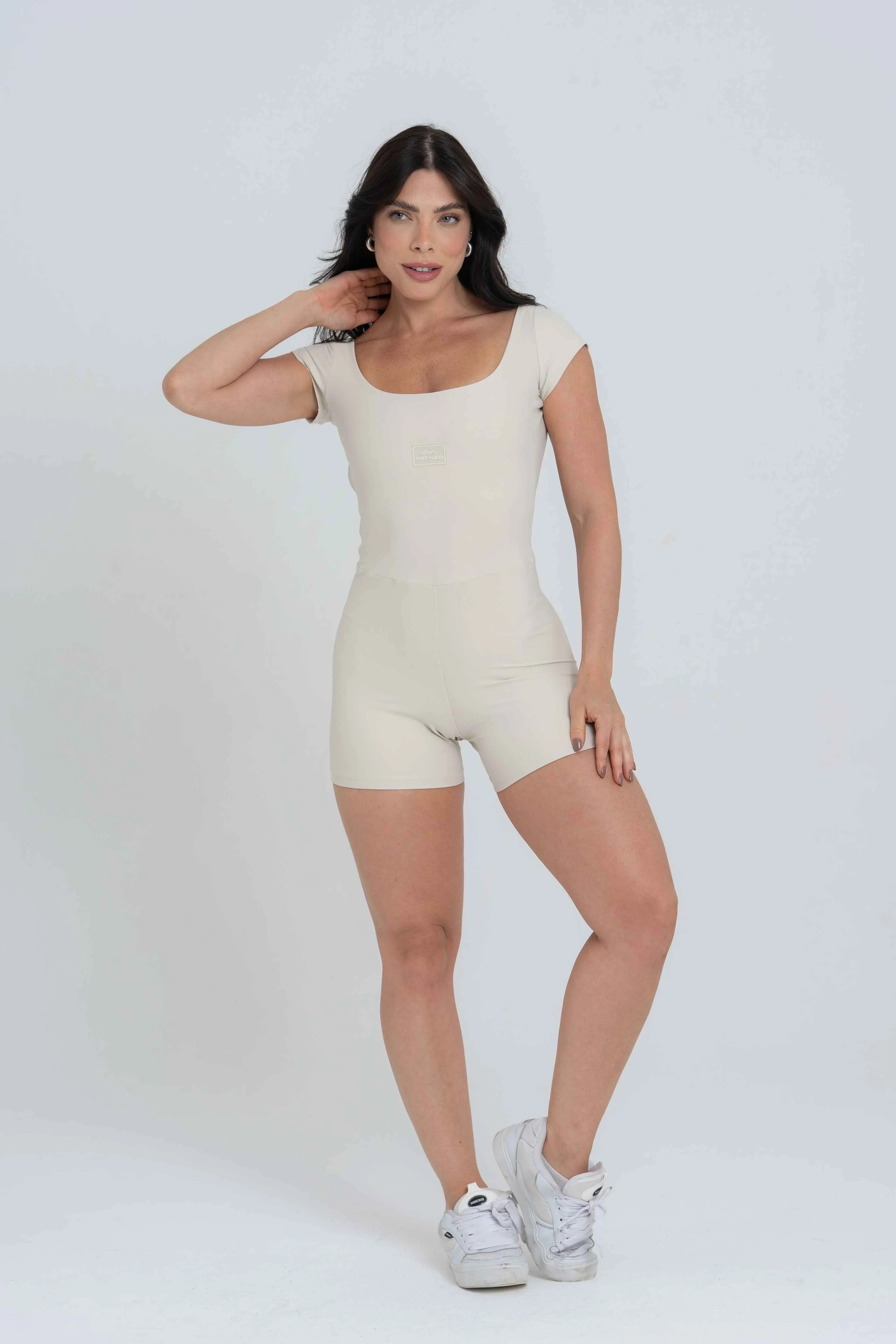 Macaquinho Fitness Wave Luna Compressão