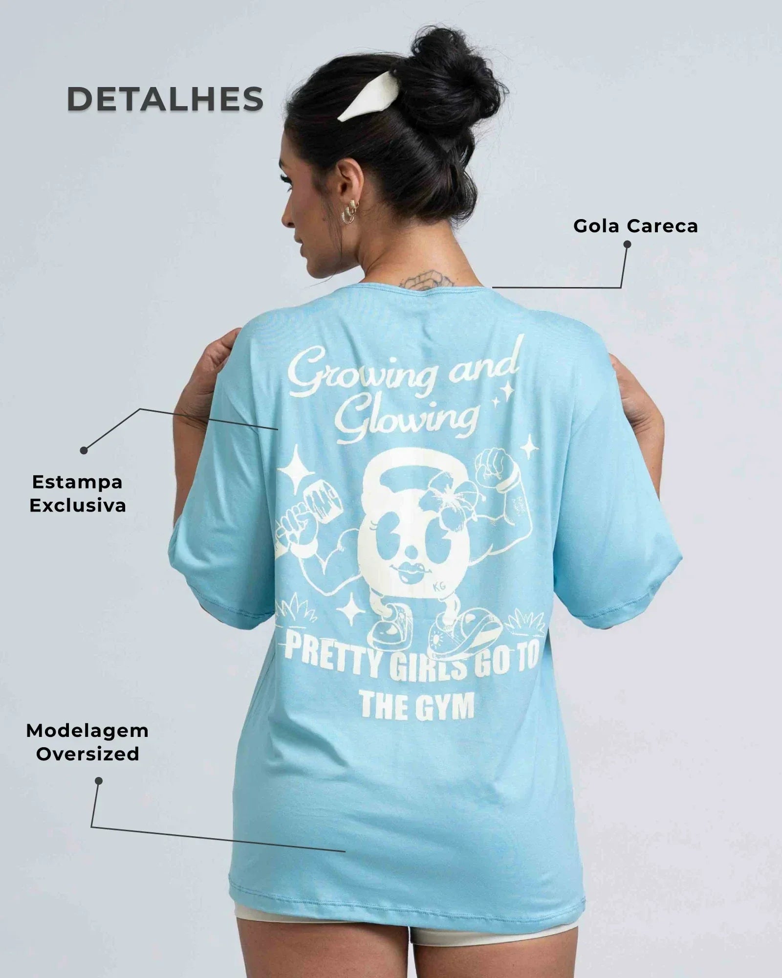 Blusão Oversized Growing And Glowing