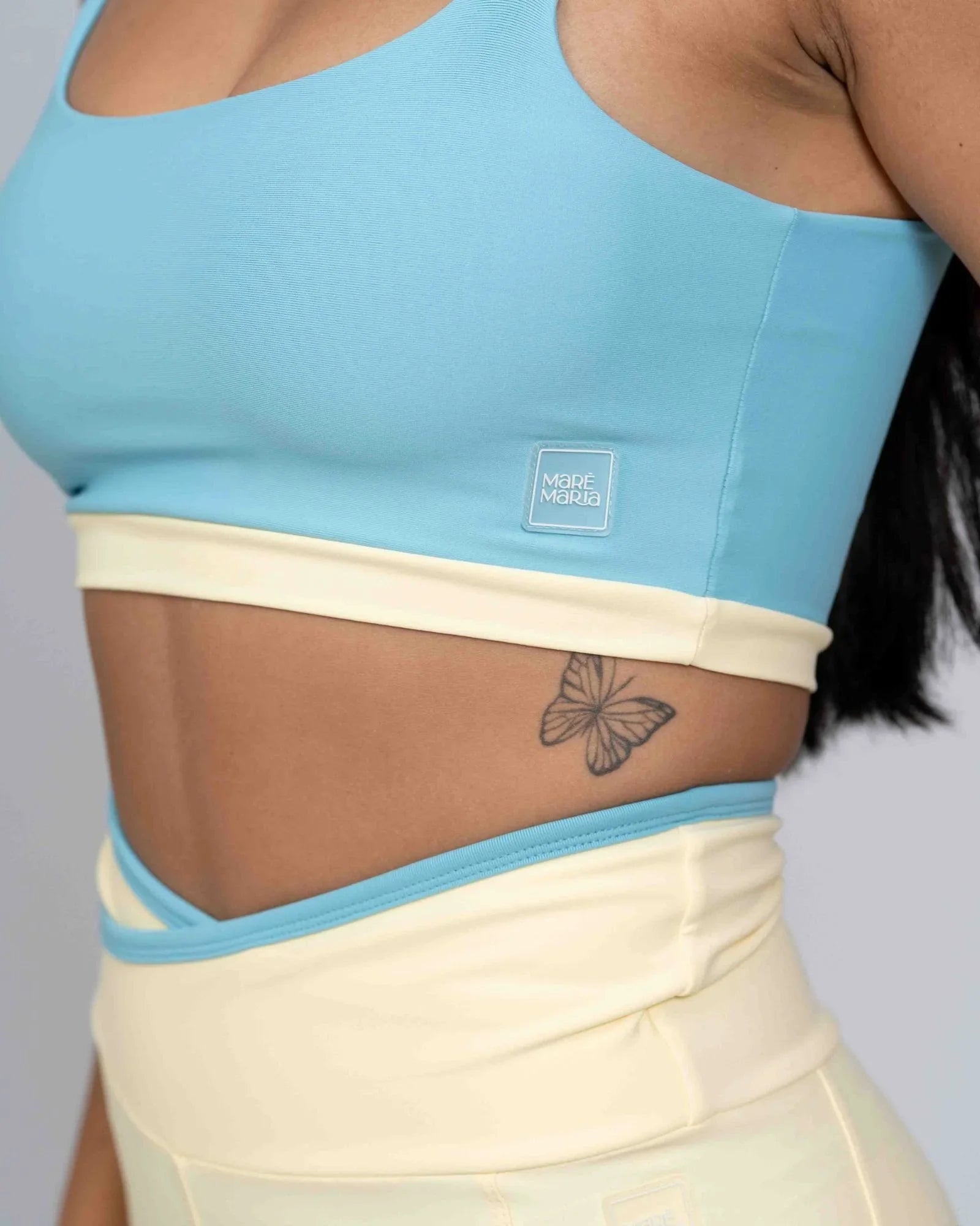 Top Life Duo Azul céu com Amarelo Brisa