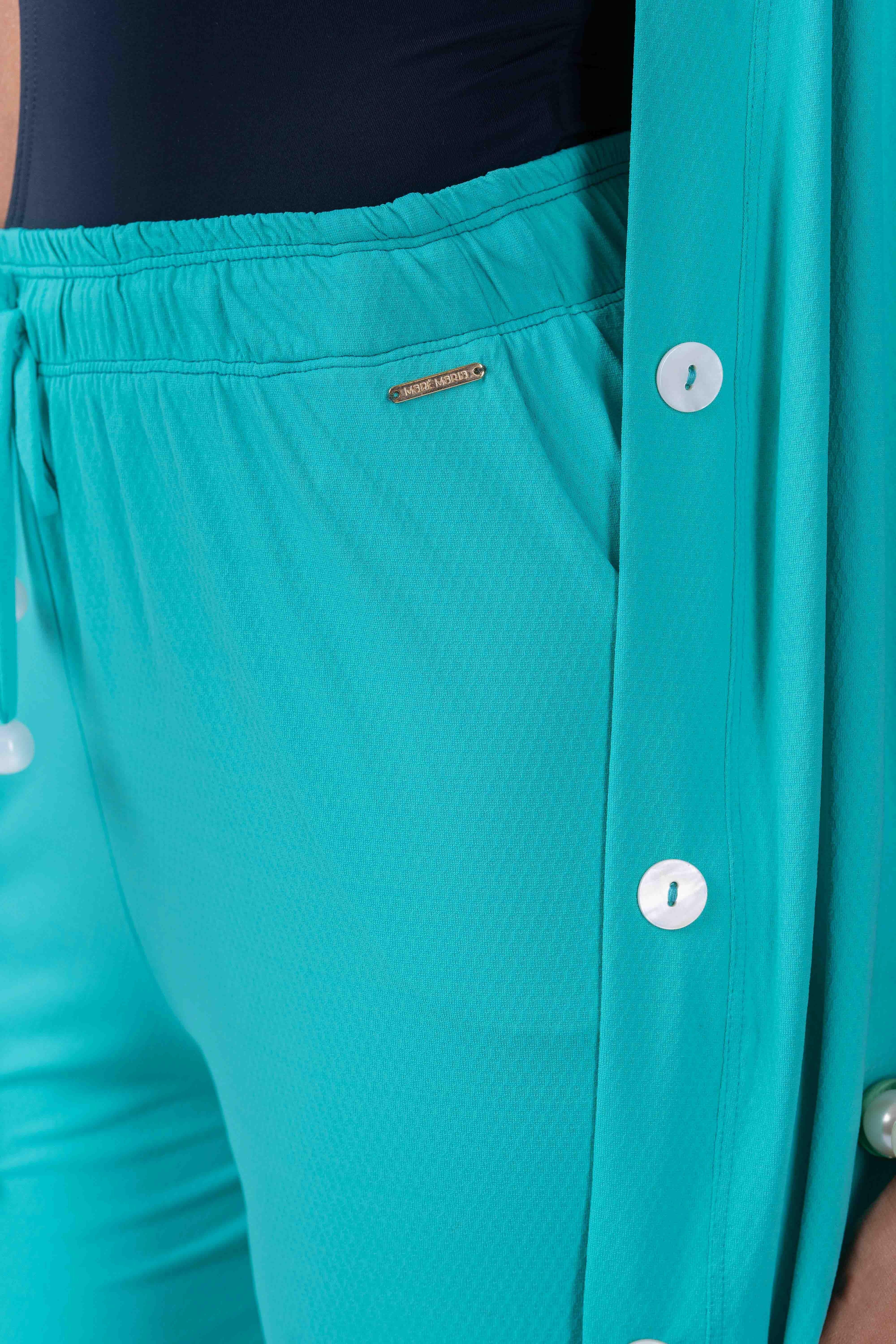 Calça pantalona beach Verde Piscina