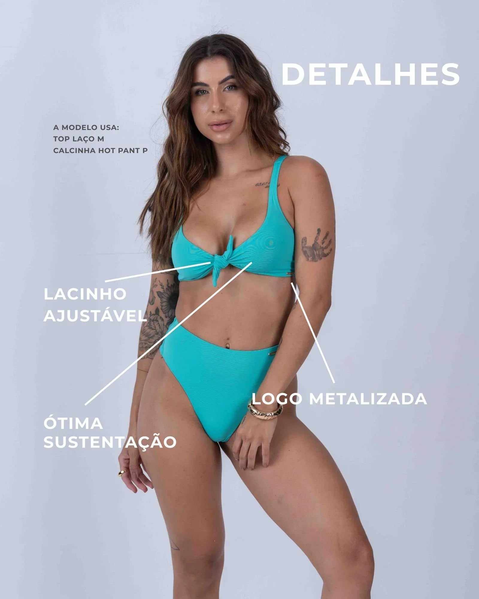 Top de Lacinho Verde Piscina