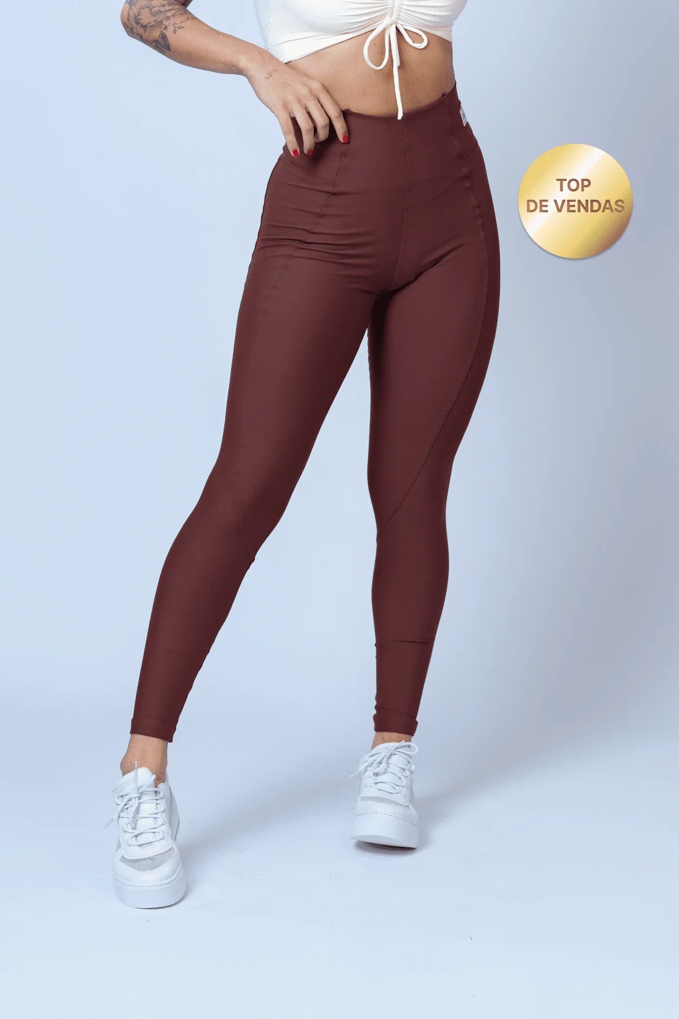 Legging Classic Chocolate Dark compressão s/empina