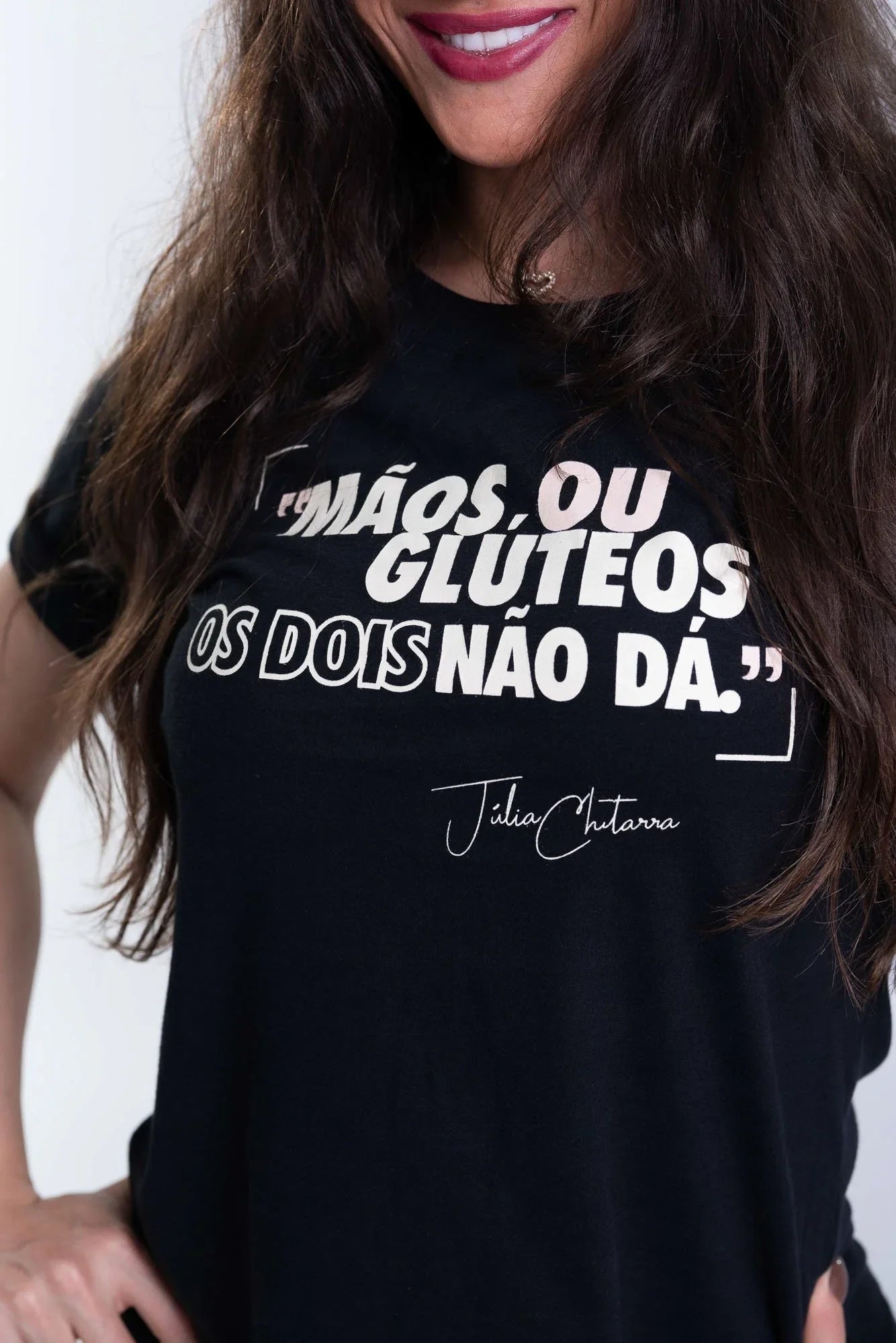 T-Shirt fitness Focus Julia Preta
