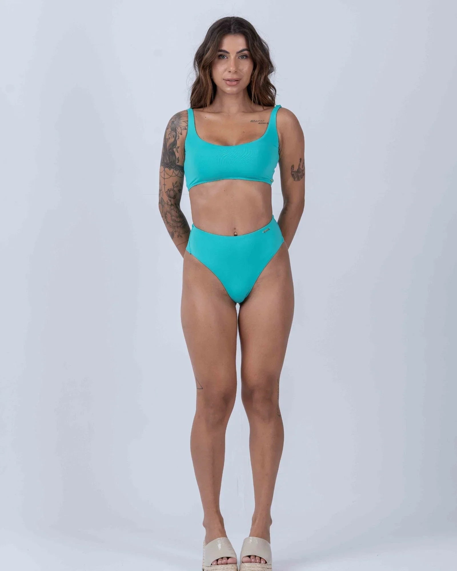 Calcinha Hot Pant Verde Piscina