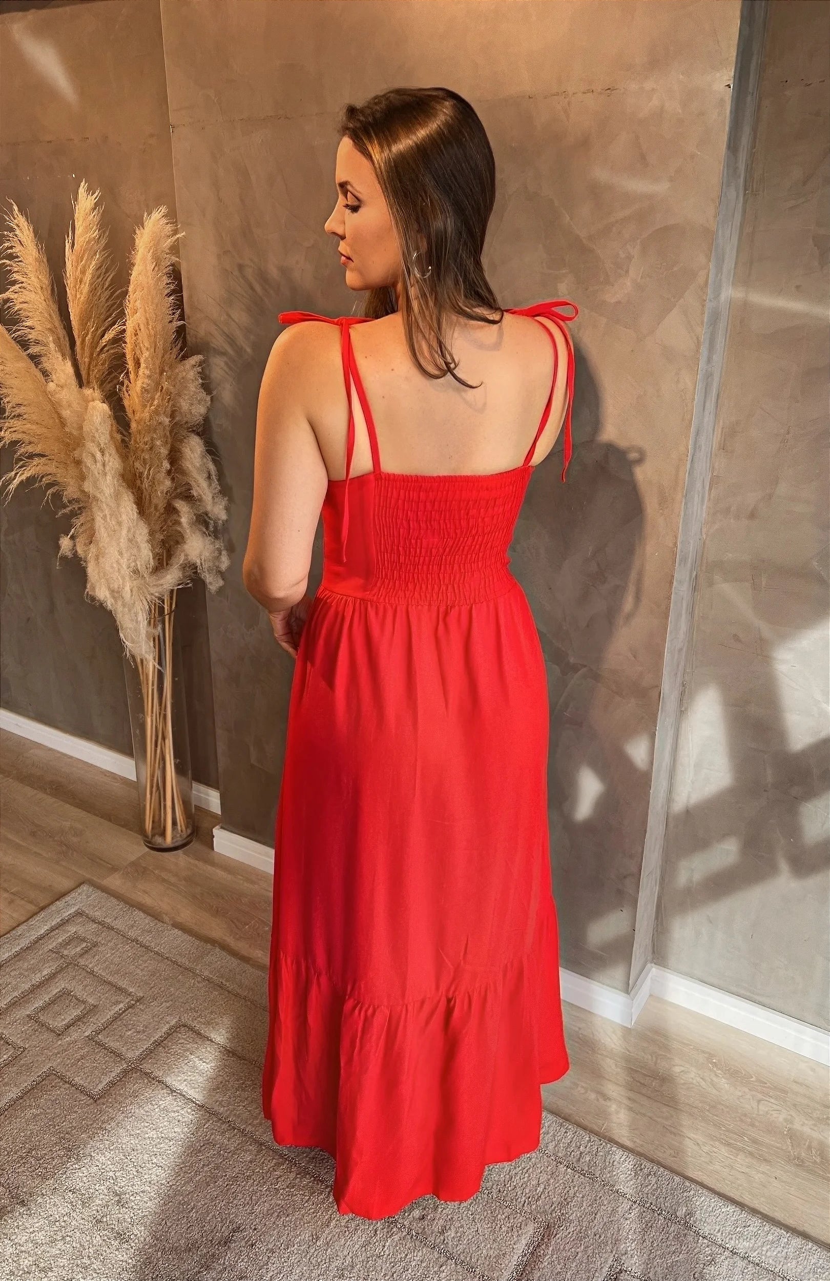 Vestido Jéssica Midi – Vermelho