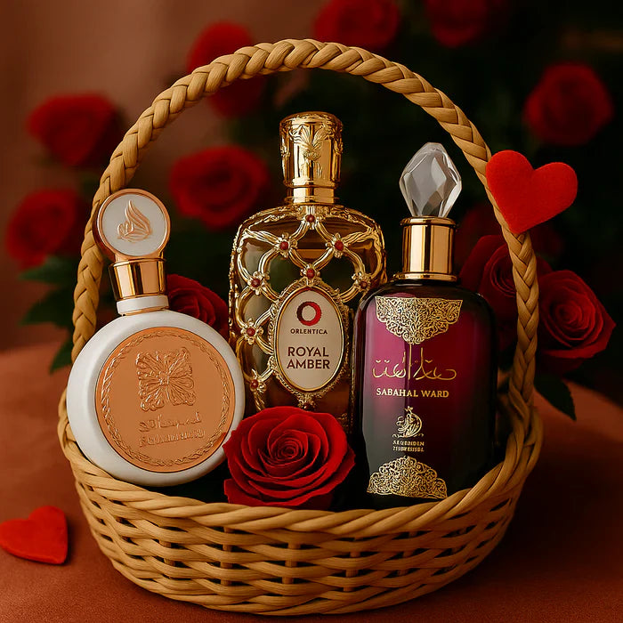 Kit 3 Perfumes Árabes 100ml | Femininos| Originais| Sabah, Fakhar Rose ,Royal Amber