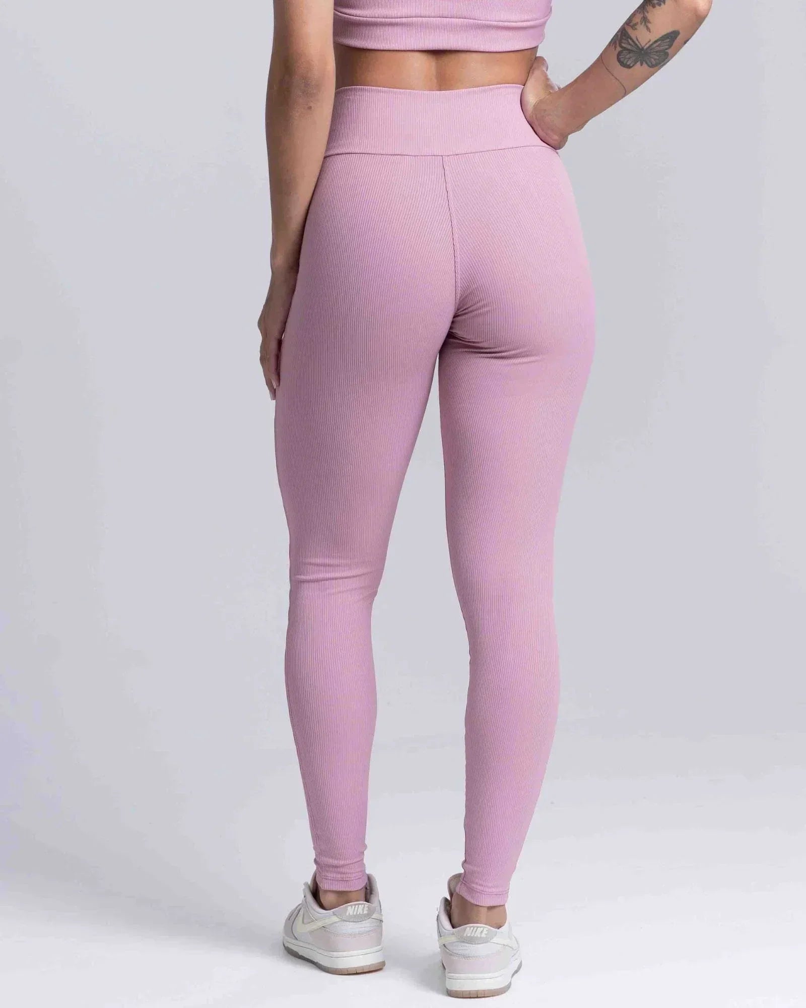 Calça Fitness Confort Canelado sem costura frontal