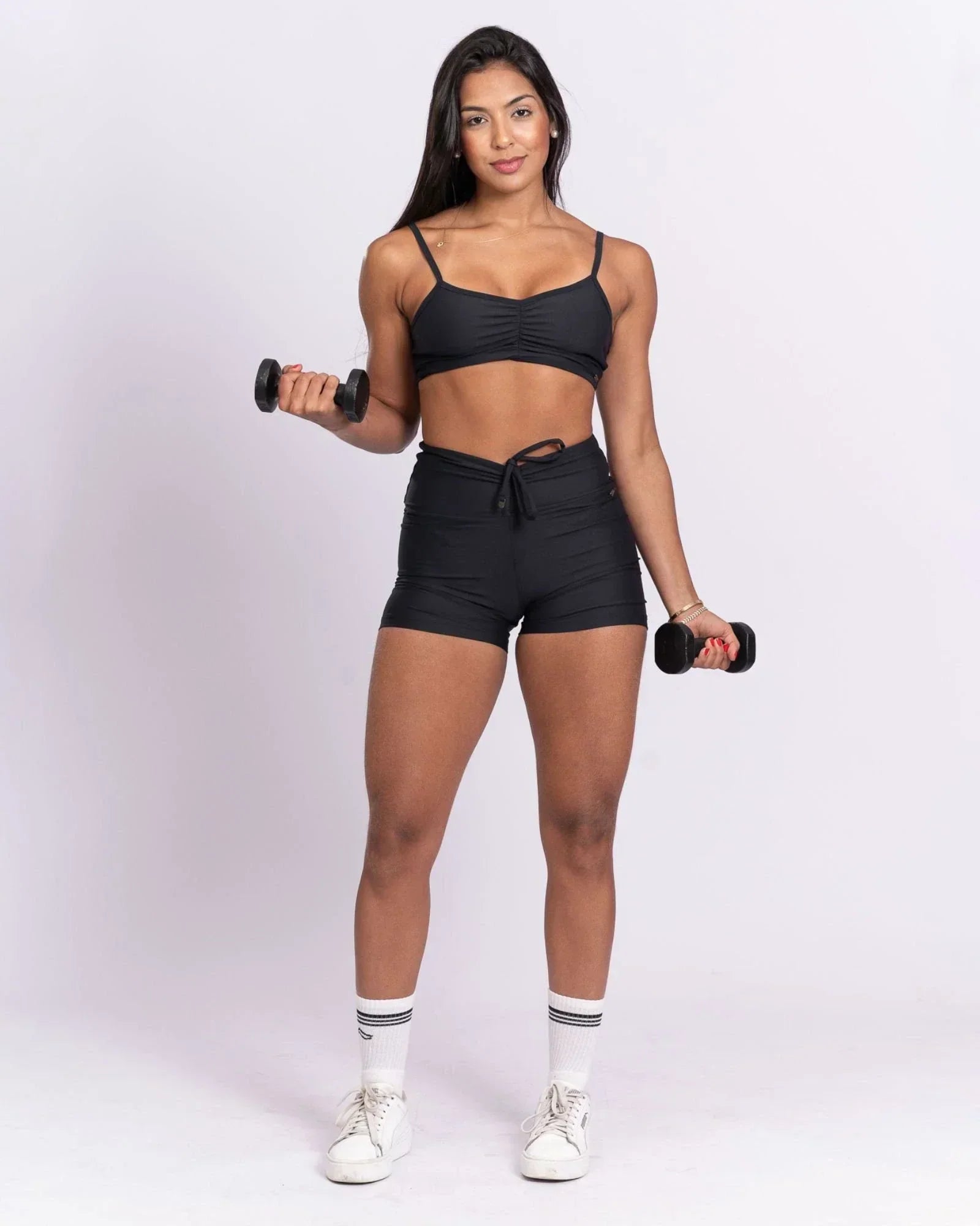 Short fitness Slim Preto Empina Bumbum