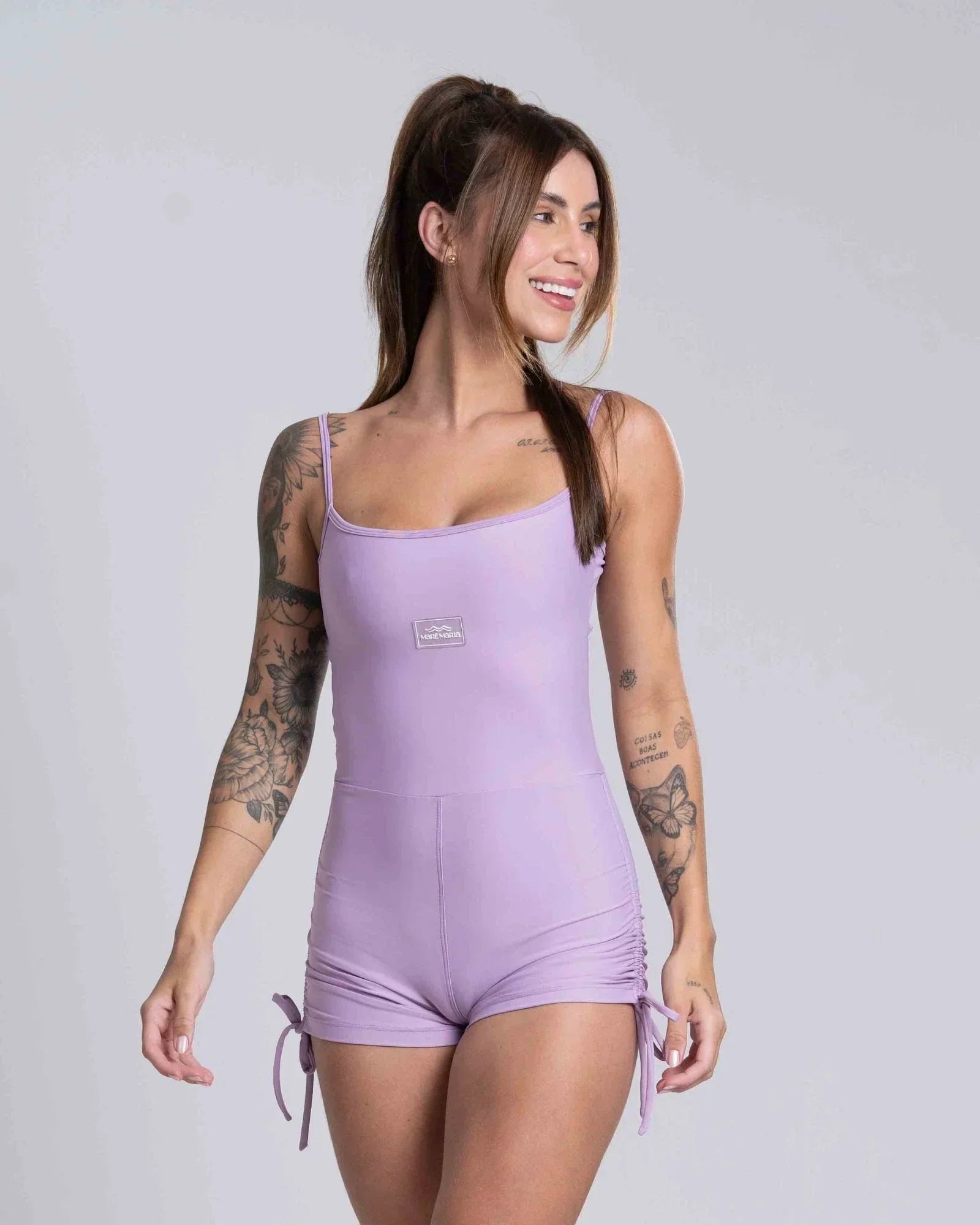 Macaquinho New Pérola Lavanda com empina