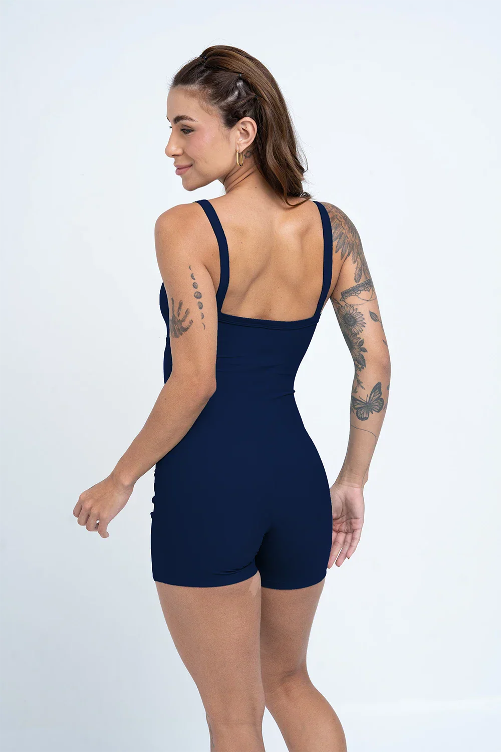 Macaquinho Flow Azul Marinho com bolso