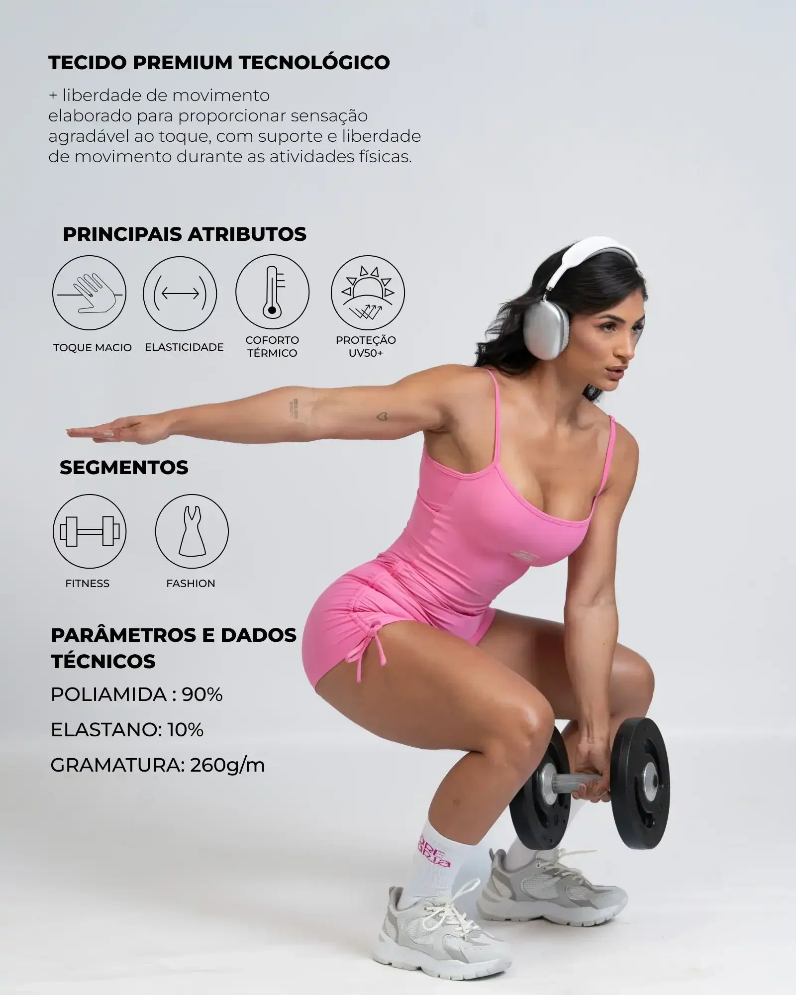 Top Fitness Flow Duo Tangeria com Off White